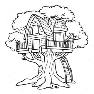 Magic Treehouse Coloring Pages