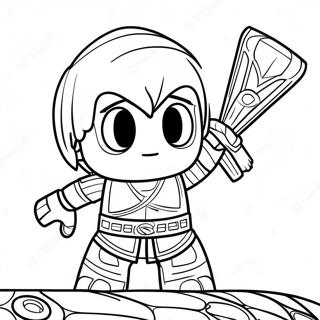 Lloyd Garmadon In Action Coloring Page 56064-44350