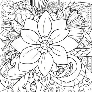 Flower Adult Coloring Page 56073-44389