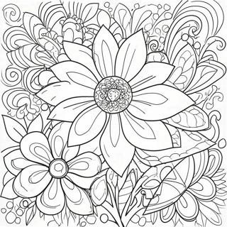 Flower Adult Coloring Page 56073-44390