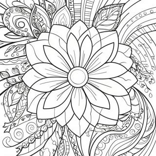 Flower Adult Coloring Page 56073-44392