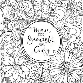 Positive Messages Coloring Pages