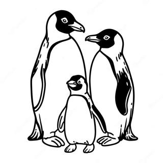 Pagini De Colorat Cu Familia Pinguin 56133-44403