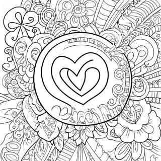 Peace And Love Coloring Page 56143-44398