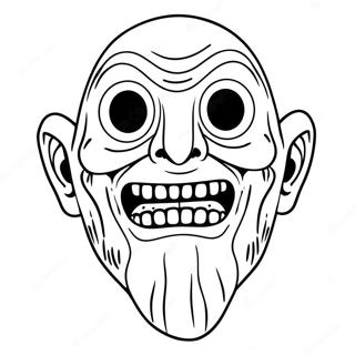 Scp 096 Scary Face Coloring Page 56194-44453