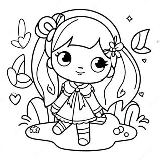 Cute Gacha Life Girl Coloring Page 561-449