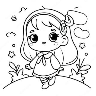 Cute Gacha Life Girl Coloring Page 561-450