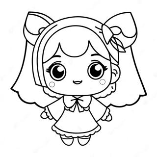 Cute Gacha Life Girl Coloring Page 561-452