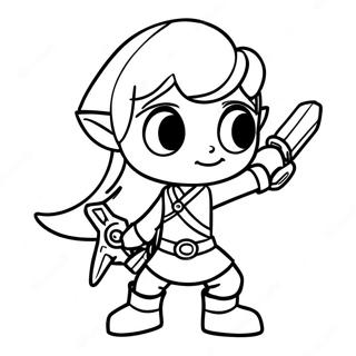 Toon Link Coloring Pages