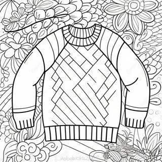 Sweater Coloring Pages