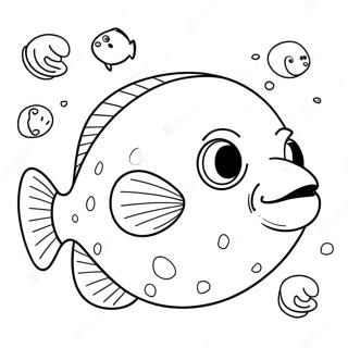 Blob Fish Coloring Pages