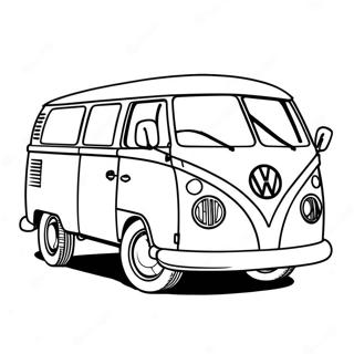 Volkswagen Van Coloring Pages