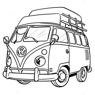 Volkswagen Van Klassisk Målarbild 56303-44562