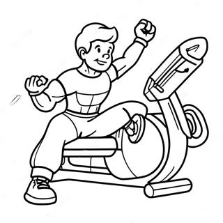 Workout Coloring Pages