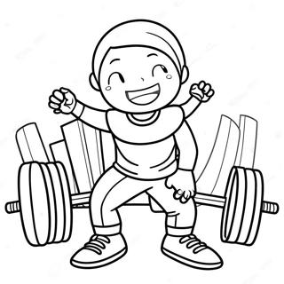 Workout Kleurplaat Voor Kinderen 56313-44538