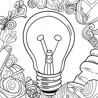 Light Bulb Coloring Page 56343-44582