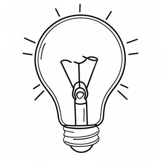 Glowing Light Bulb Coloring Page 56344-44574