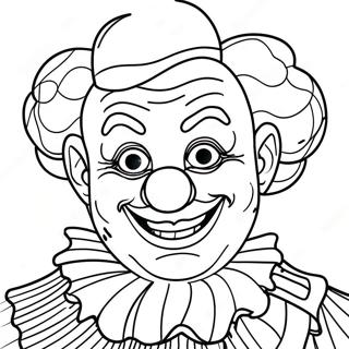 Creepy Art The Clown Coloring Page 56364-44589