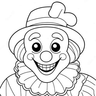 Creepy Art The Clown Coloring Page 56364-44590