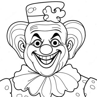 Creepy Art The Clown Coloring Page 56364-44592