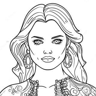 Top Model Fashionista Coloring Page 56393-44612