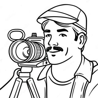 Cameraman Coloring Pages