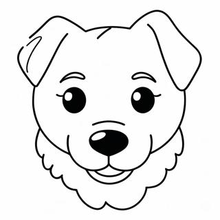 Dog Face Coloring Pages