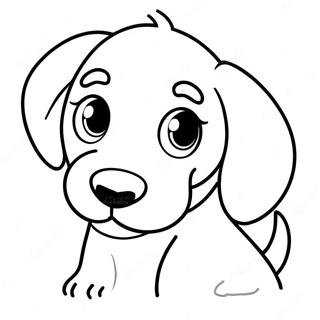 Cute Dog Face Coloring Page 56473-44678