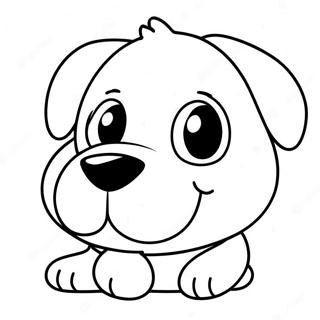 Cute Dog Face Coloring Page 56473-44680