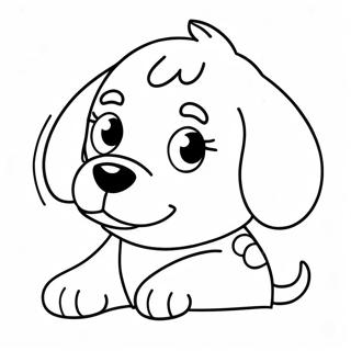 Playful Puppy Face Coloring Page 56474-44683