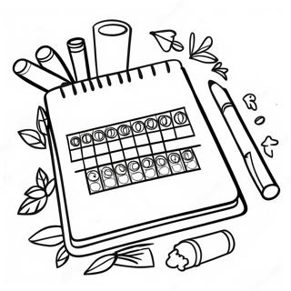 Planner Coloring Pages