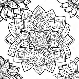 Lotus For Adults Coloring Pages