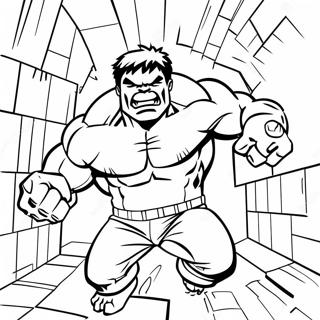 Hulk Smashing Through Walls Coloring Page 56524-44718