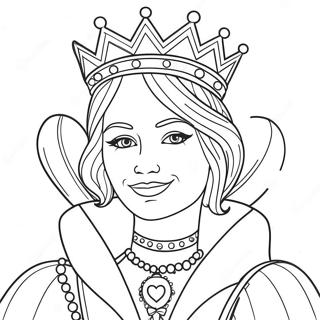 Queen Of Hearts Coloring Page 56543-44726