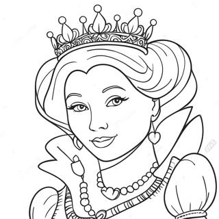 Queen Of Hearts Coloring Page 56543-44728