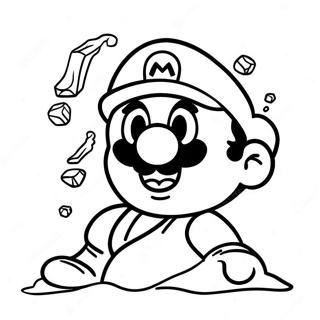 Cooles Eis Mario Abenteuer Ausmalbild 56554-44738