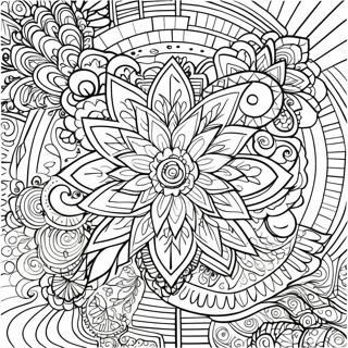 Page À Colorier De Mandala À Lignes Fines 56563-44741