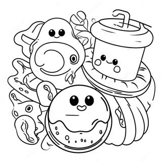 Food With Eyes Coloring Pages