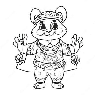 Ranboo In Colorful Outfit Coloring Page 56584-44768