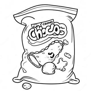 Sıcak Cheetos Clipart Boyama Sayfaları