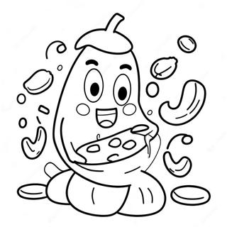 Spicy Hot Cheetos Cartoon Character Coloring Page 56604-44782