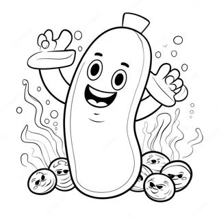 Spicy Hot Cheetos Cartoon Character Coloring Page 56604-44784