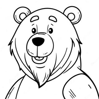 Scary Bear Coloring Page 56653-44819