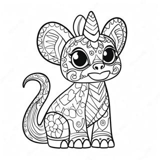 Farverige Alebrijes Fra Coco Farvelægningsside 56684-44855