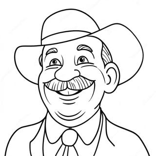 Funny Papa With A Big Smile Coloring Page 56734-44888