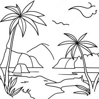 Paradise Coloring Pages