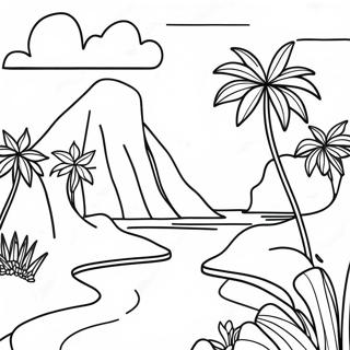 Paradise Landscape Coloring Page 56773-44926