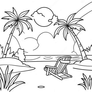 Paradise Landscape Coloring Page 56773-44927