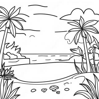 Paradise Landscape Coloring Page 56773-44928