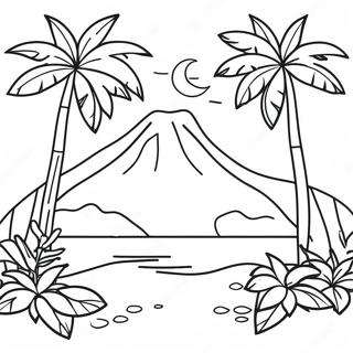 Tropical Paradise Coloring Page 56774-44929